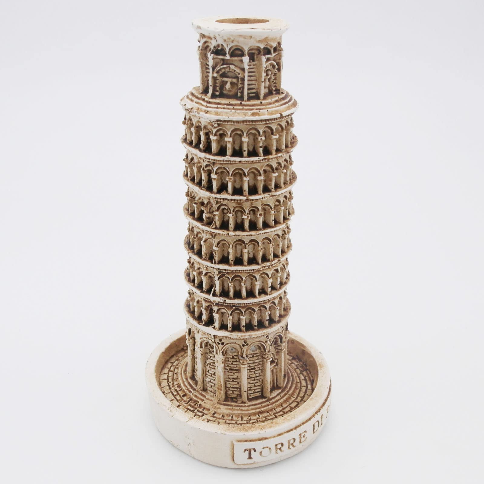 Detallado acabado de resina en la Torre Pisa de Kocris Casa.
