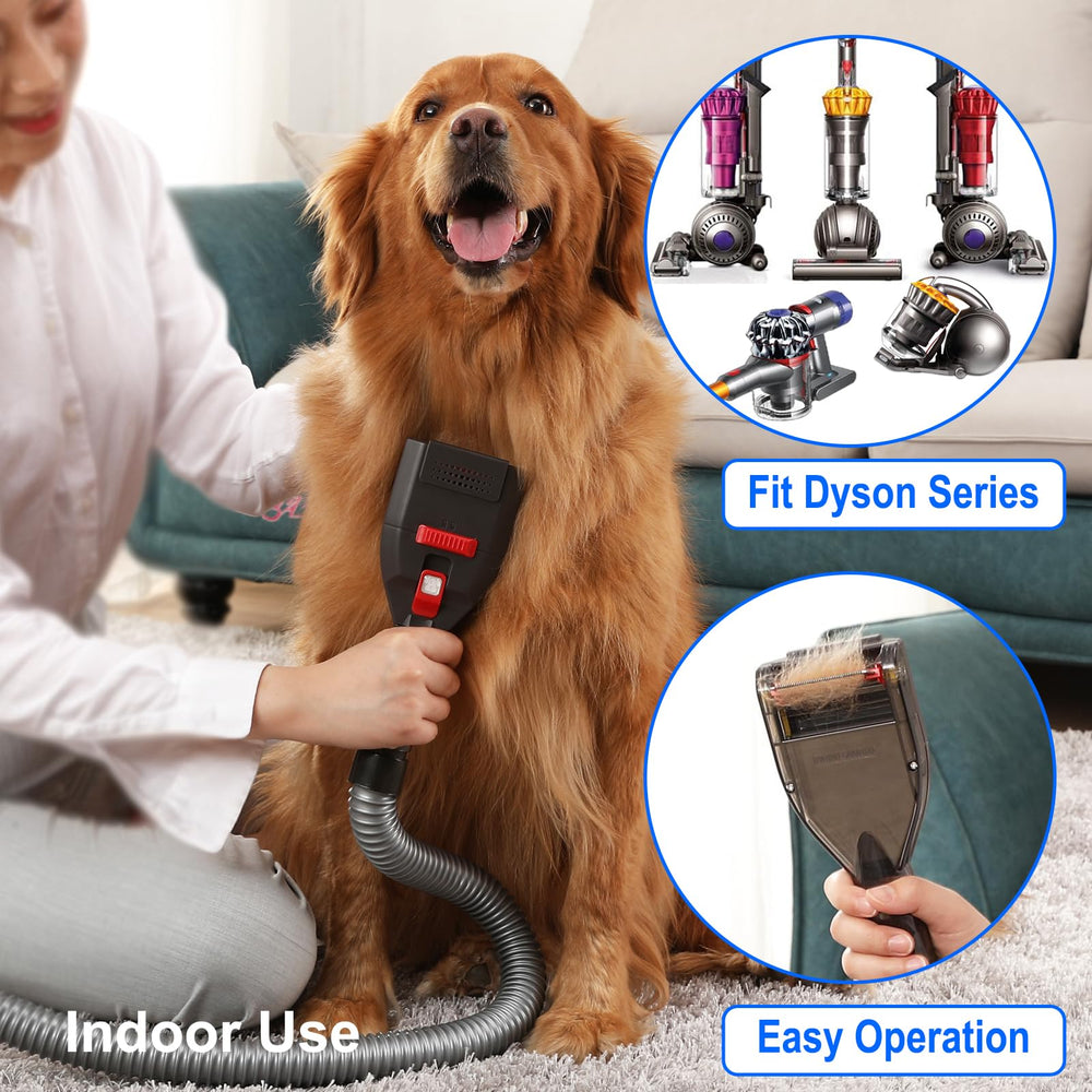 Kodahome manguera extensión para Dyson, flexibilidad durante el cuidado del pelaje.