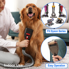 Kodahome manguera extensión para Dyson, flexibilidad durante el cuidado del pelaje.