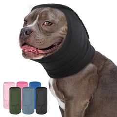 KOESON capucha calmante para orejas de perro, comodidad duradera en paseos ruidosos.