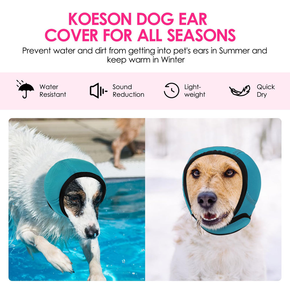 KOESON diseño sin sacudidas, protege orejas durante paseos y grooming.