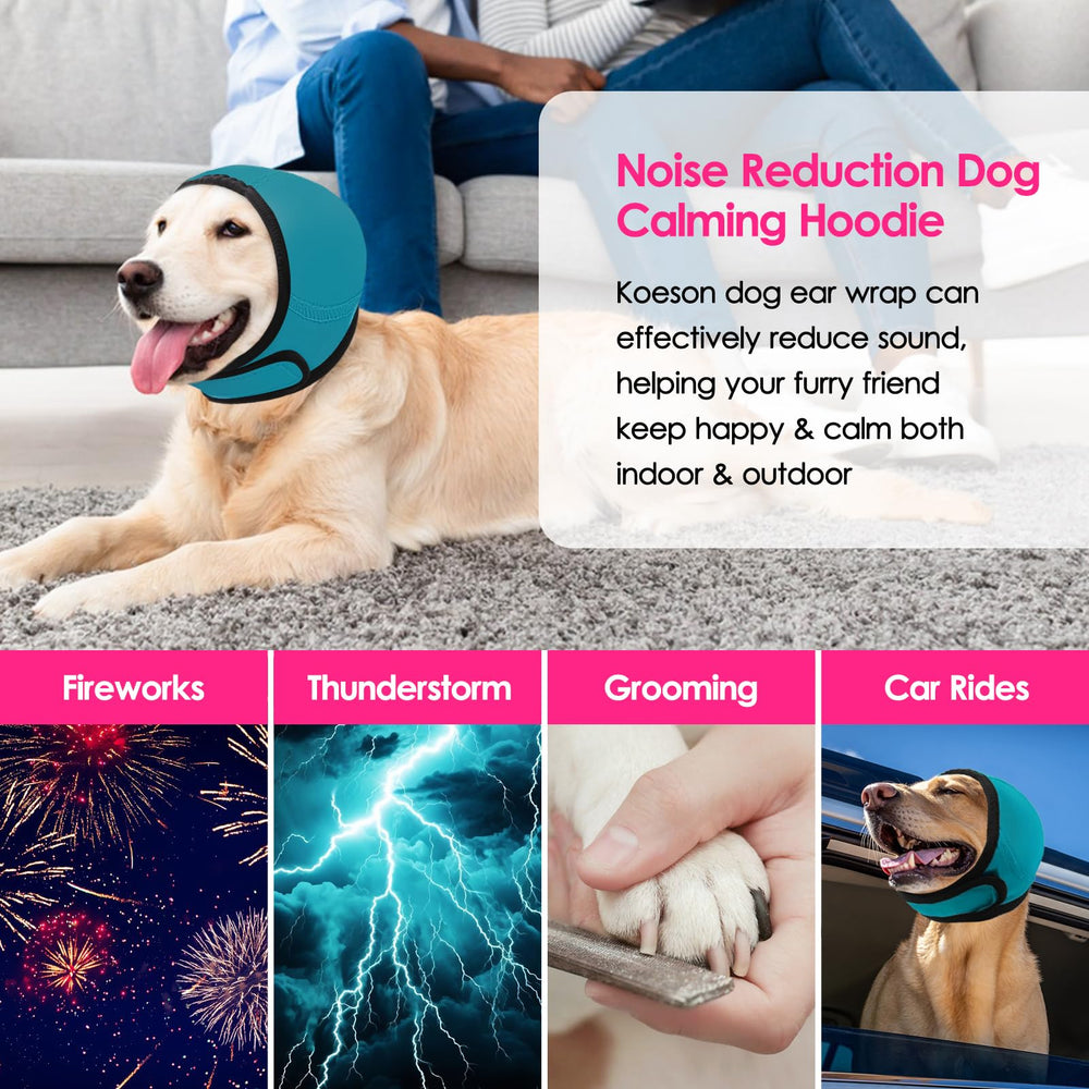 KOESON envoltura-cabeza-perro con velcro ajuste seguro
