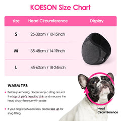 KOESON protector de orejas para perro, resistente al agua, ideal para baño