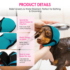 KOESON protector-orejas-perro resistente-al-agua para baño y grooming