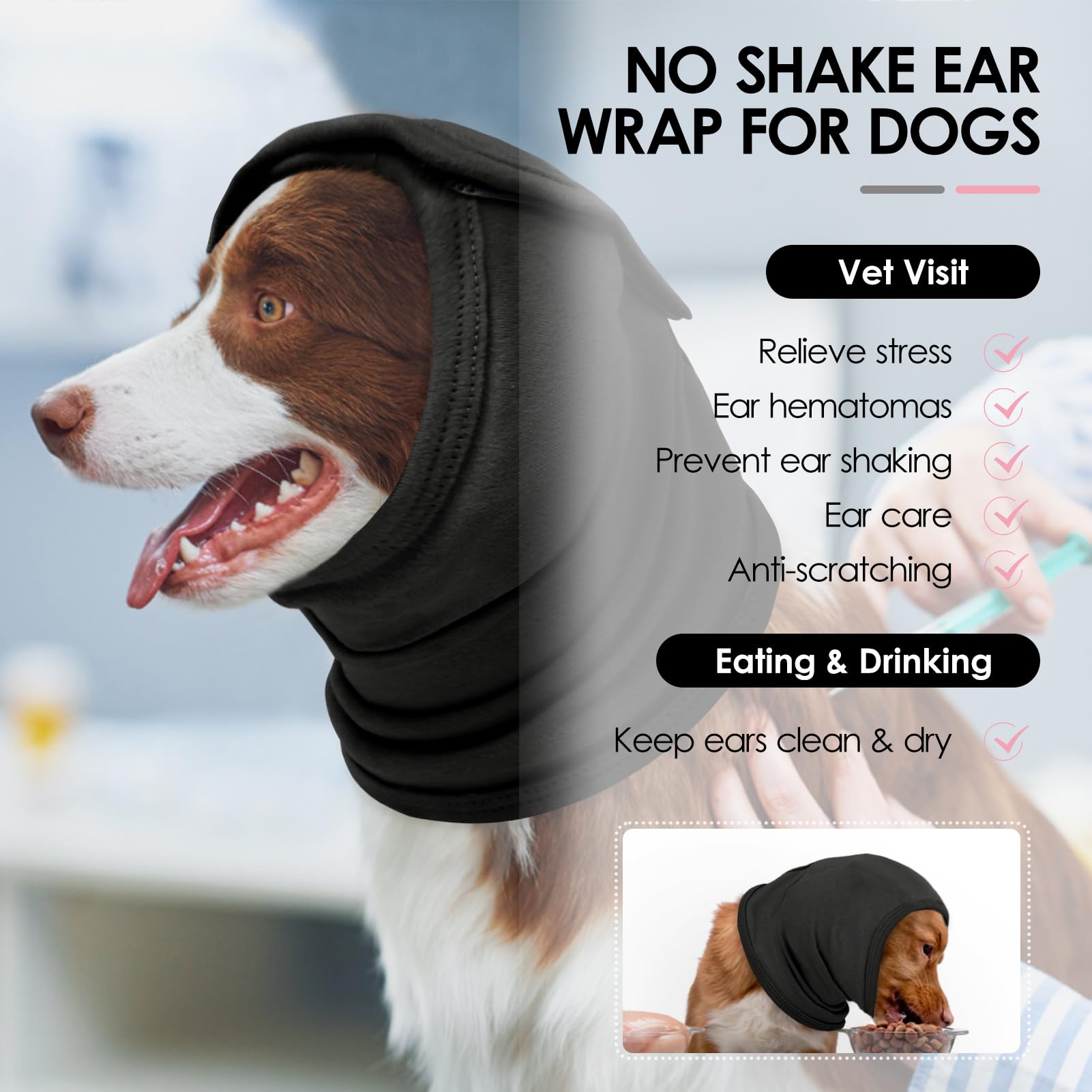 KOESON reducción de ruidos para perros, protección auditiva durante tormentas y fuegos artificiales.
