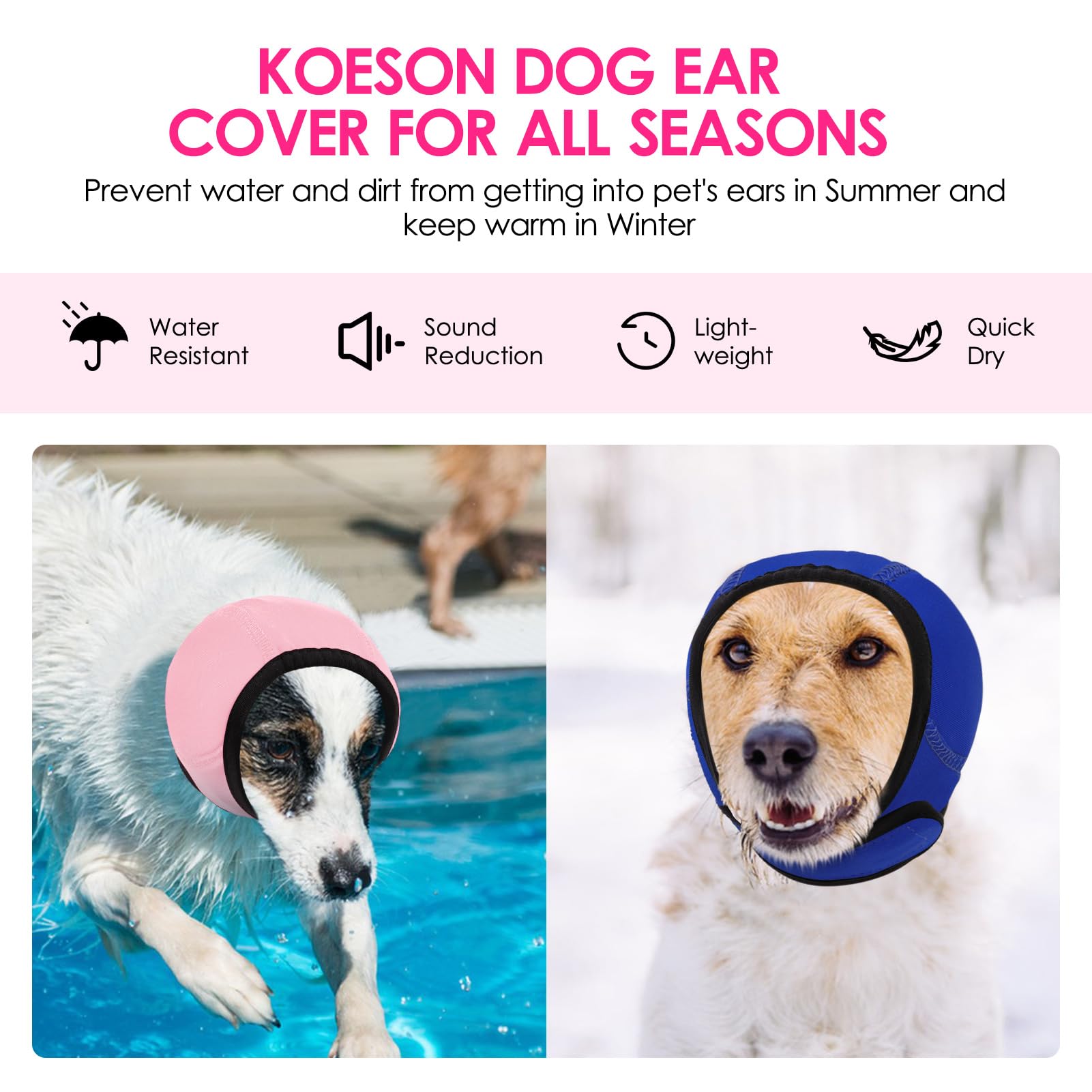 KOESON Tallas disponibles: se adapta a muchas razas y tamaños.