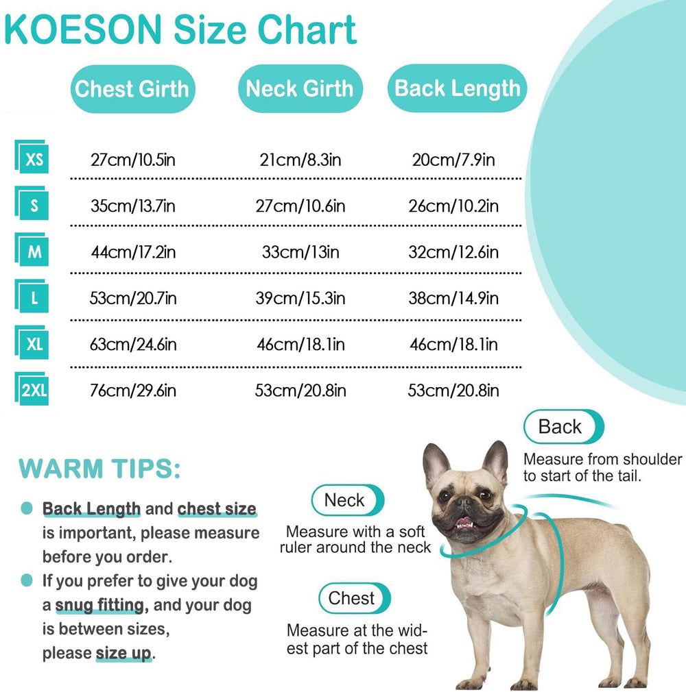 KOESON Traje para perros enrollable para ir al baño, sin manchas.