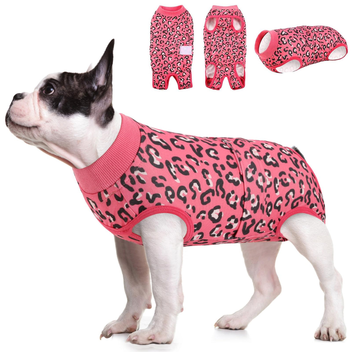 KOESON Traje de recuperación elástico para perros, comodidad postoperatoria.