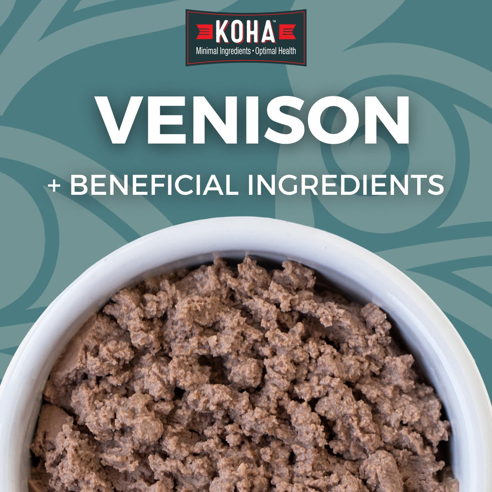 KOHA Alimento de venado para gatos, sin rellenos, facilita la digestión