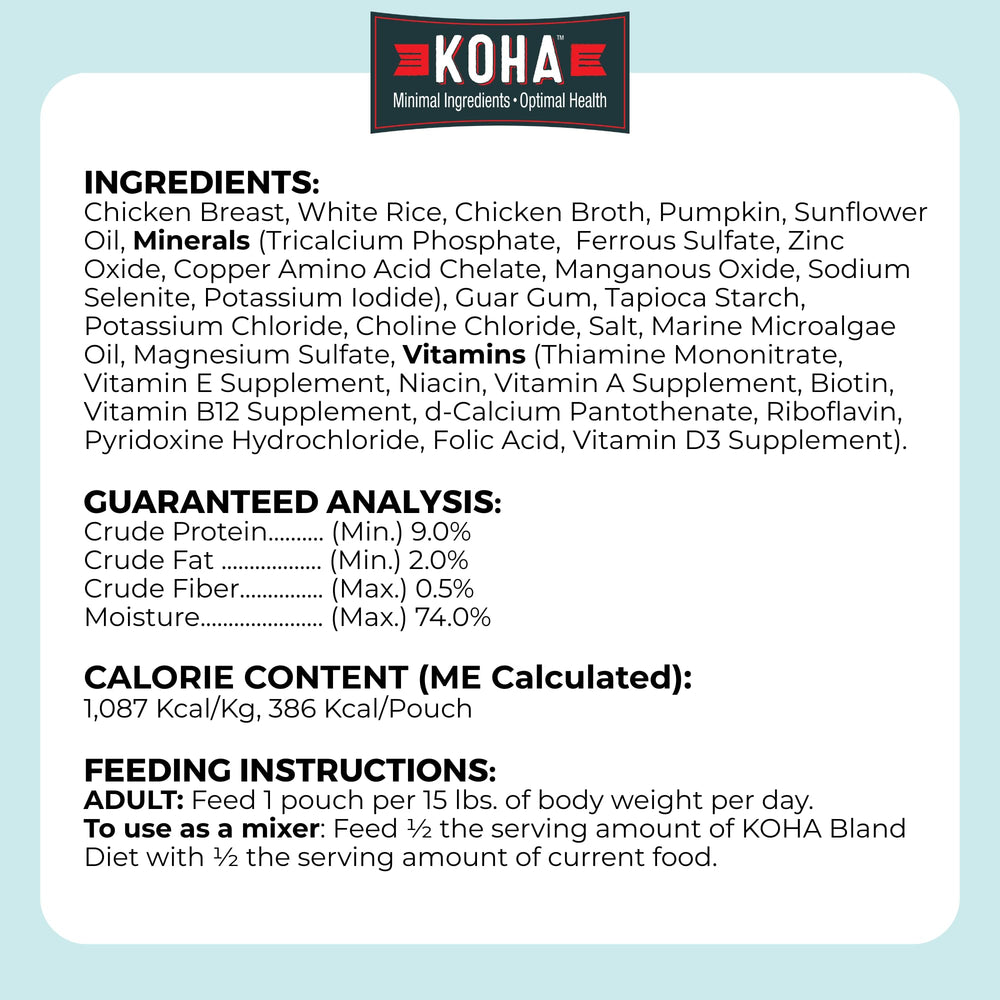 koha dieta blanda para perros, presentación completa: ideal para cambios de dieta