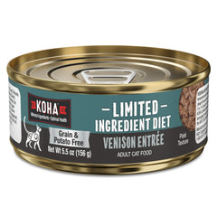 KOHA Paté de venado, lata de 24, para gatos con estómagos sensibles