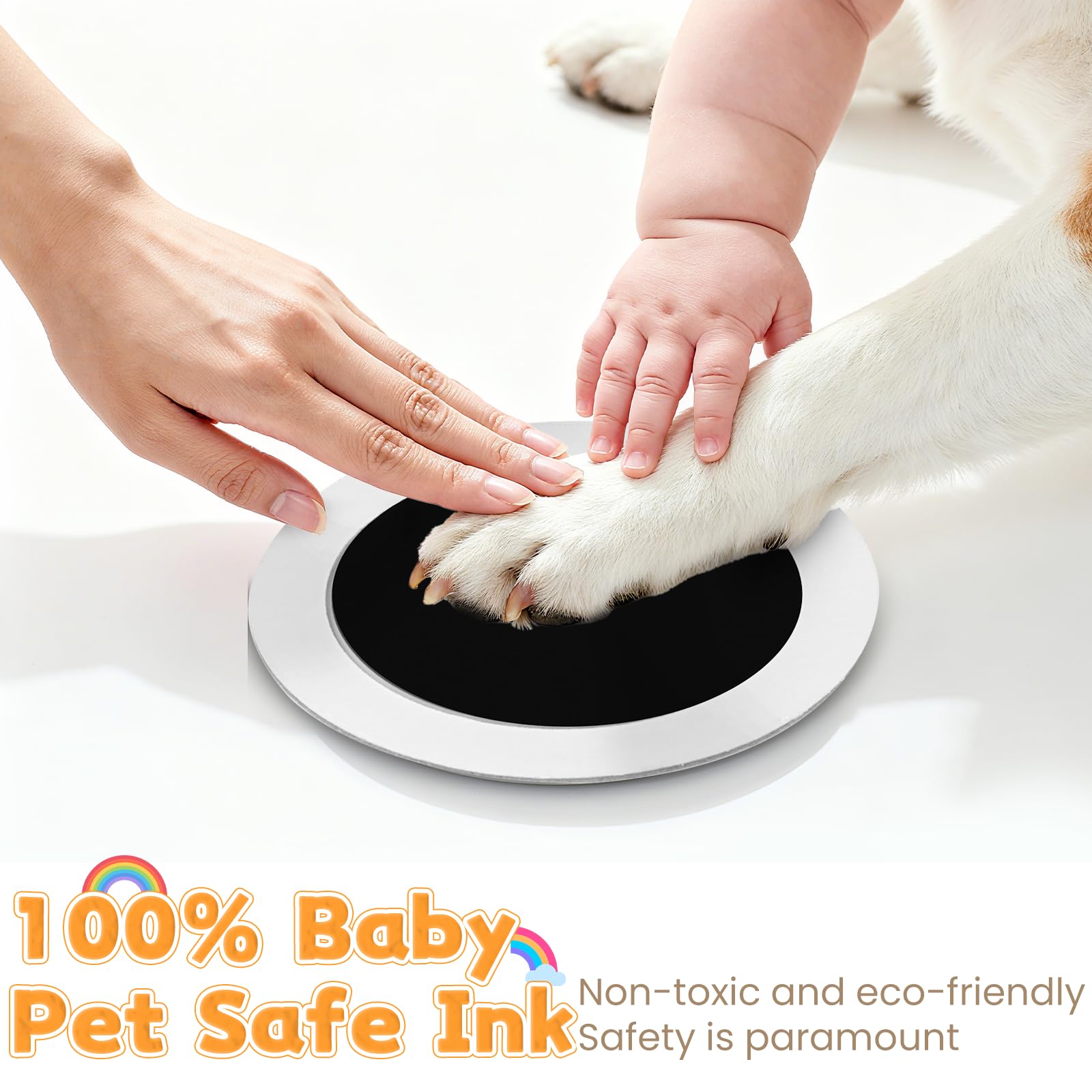 Kokoro Bashi almohadilla-tinta-suave: tinta apta para huellas sin manchas.