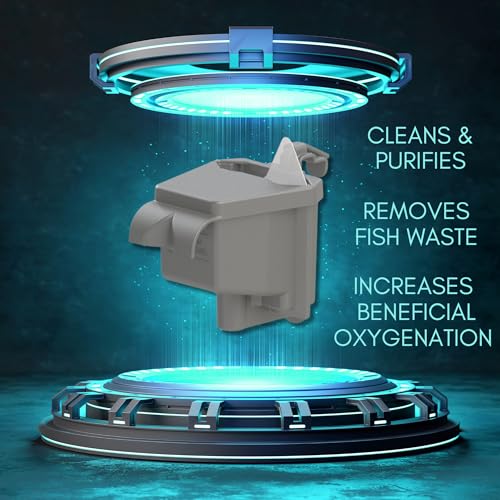 Koller Products acuario 360 con tapa completa para seguridad de los peces
