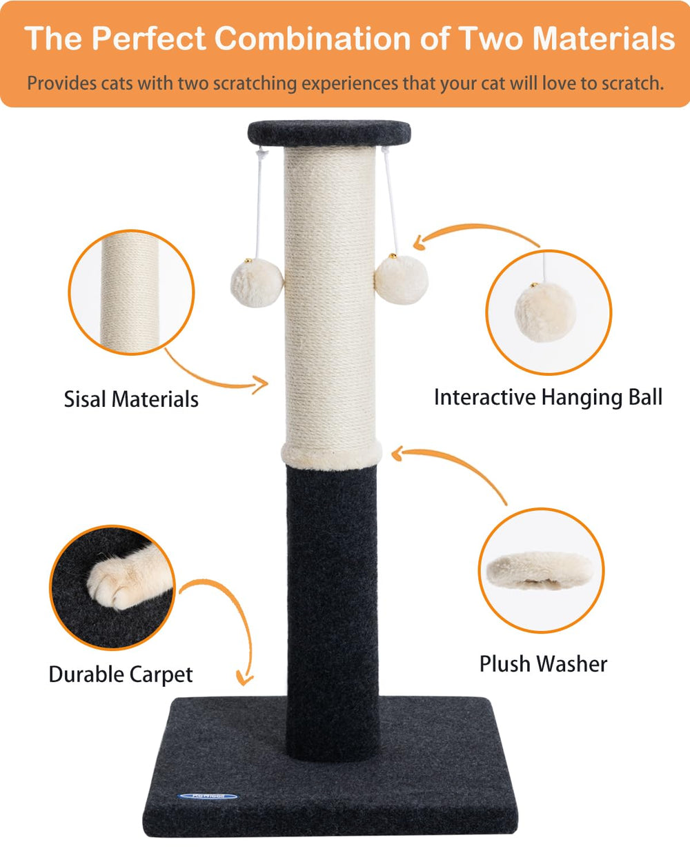 Komicoll bola colgante para juego interactivo del gato