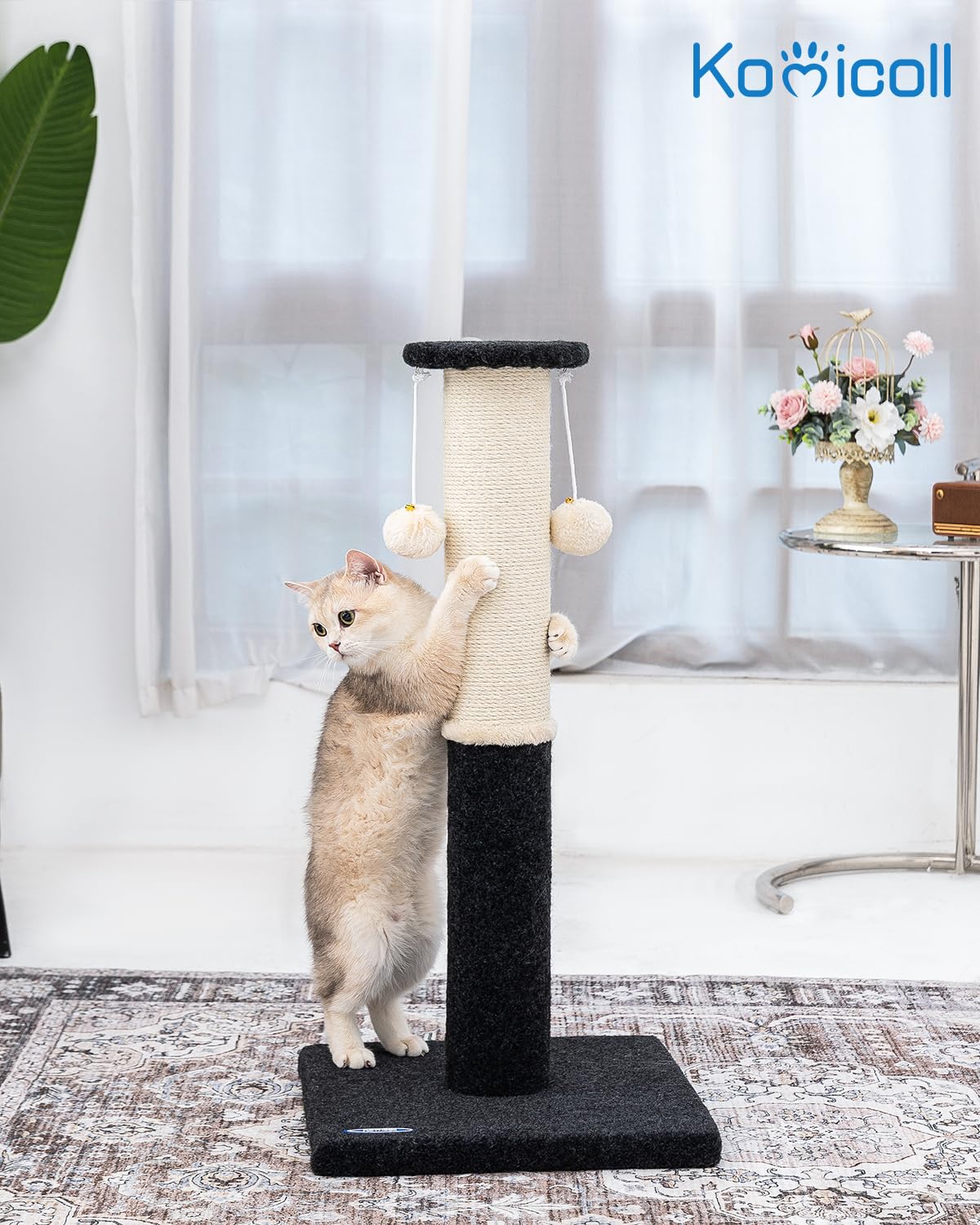 Komicoll combinación de alfombra y sisal para rascar
