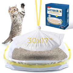 Bolsas para arenero de gato KONE con cordón grande evitan derrames