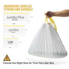 Bolsas KONE jumbo para cajas de arena grandes.