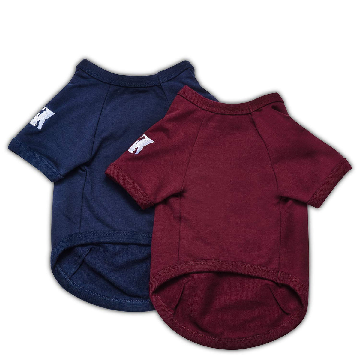 Camiseta Koneseve para perro en azul, algodón suave, ideal para paseos diarios.