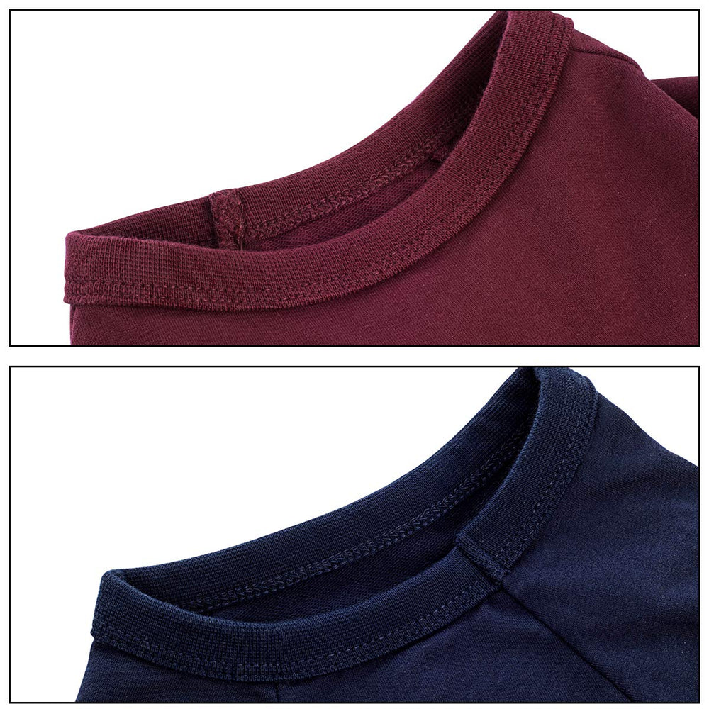 Costuras resistentes de la camiseta Koneseve para lavados frecuentes.