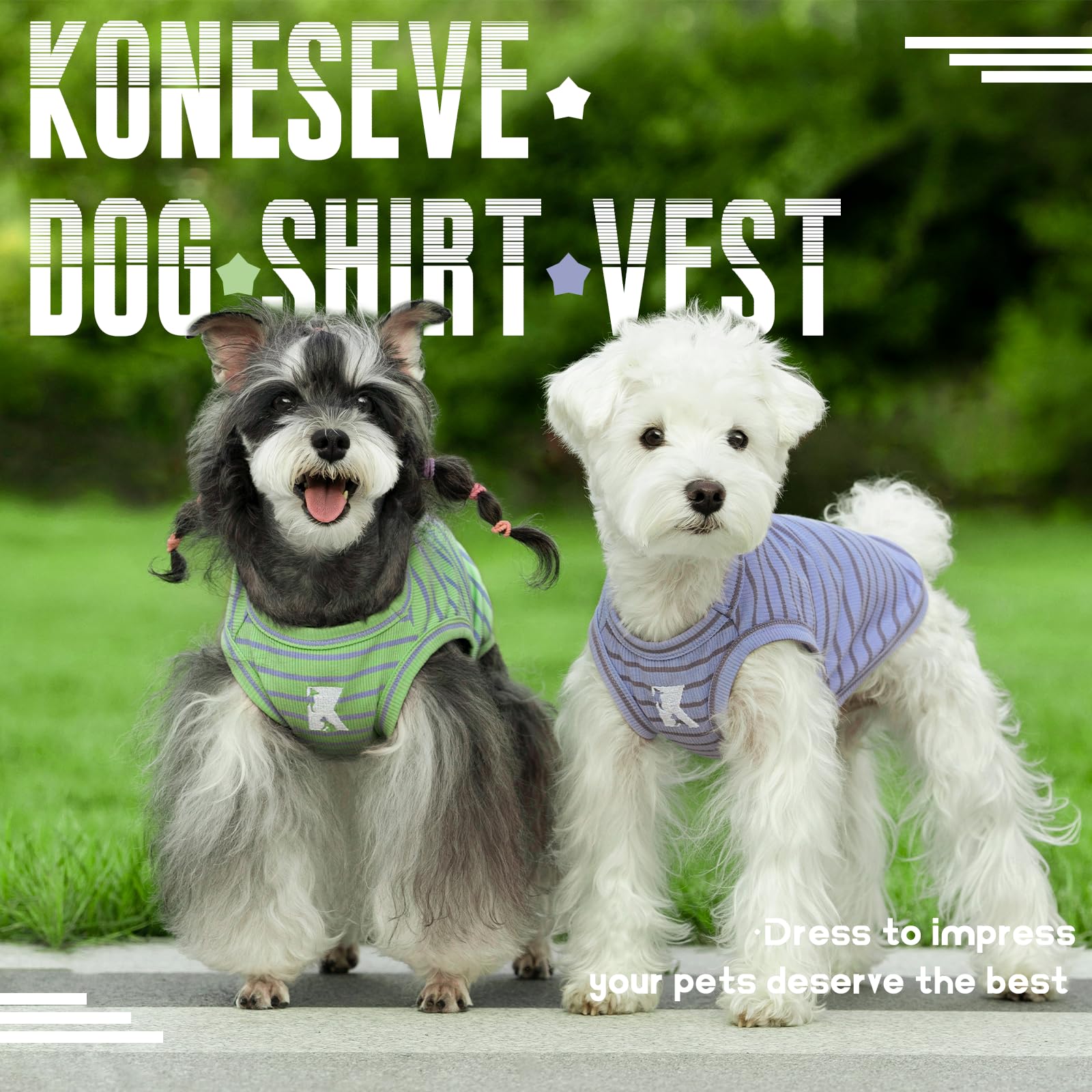 Ajuste elástico Koneseve para perro, cómodo y fácil de poner durante juego