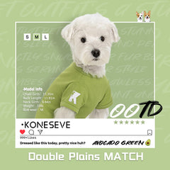 Camisetas Koneseve para perro, costuras reforzadas, durabilidad durante juego.