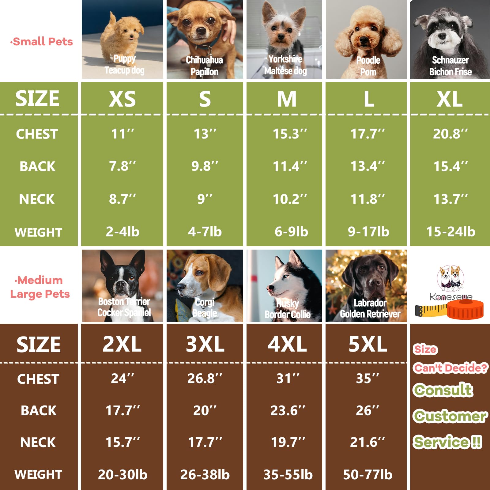Camisetas Koneseve para perro dos piezas lavado fácil y menos pelo.