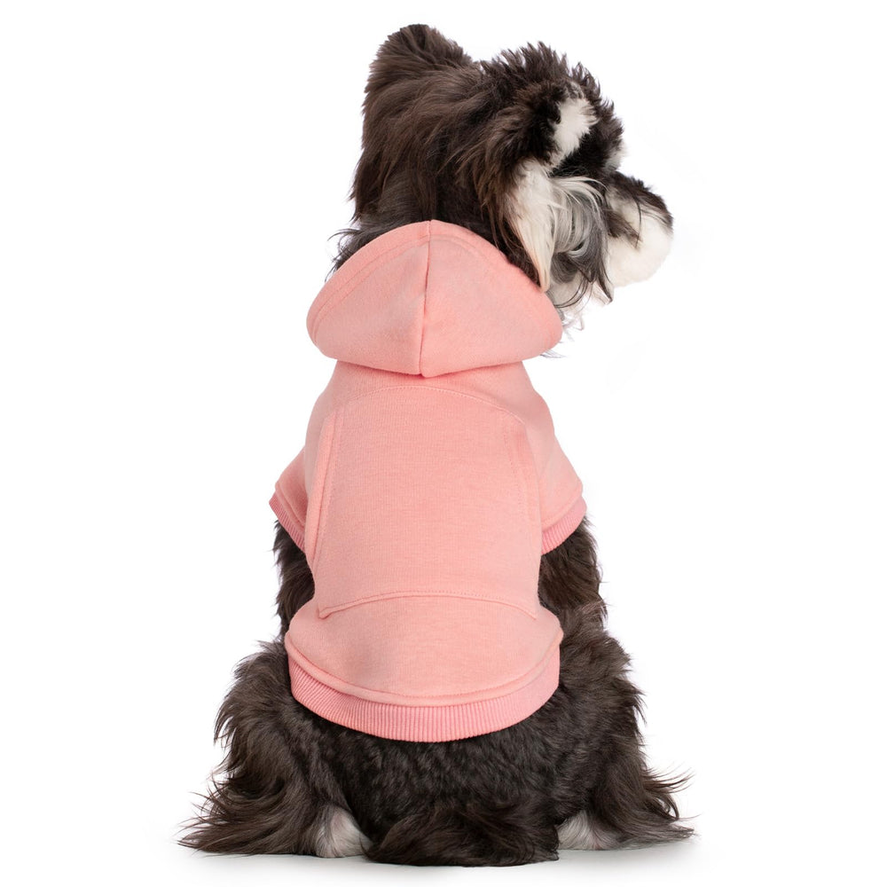 Koneseve sudadera-perro-capucha-rosa-facil-ponerse, vestir rápido y sin esfuerzo.