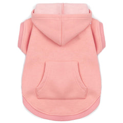 Koneseve sudadera-perro-capucha-rosa-general, comodidad diaria para paseos y juego.