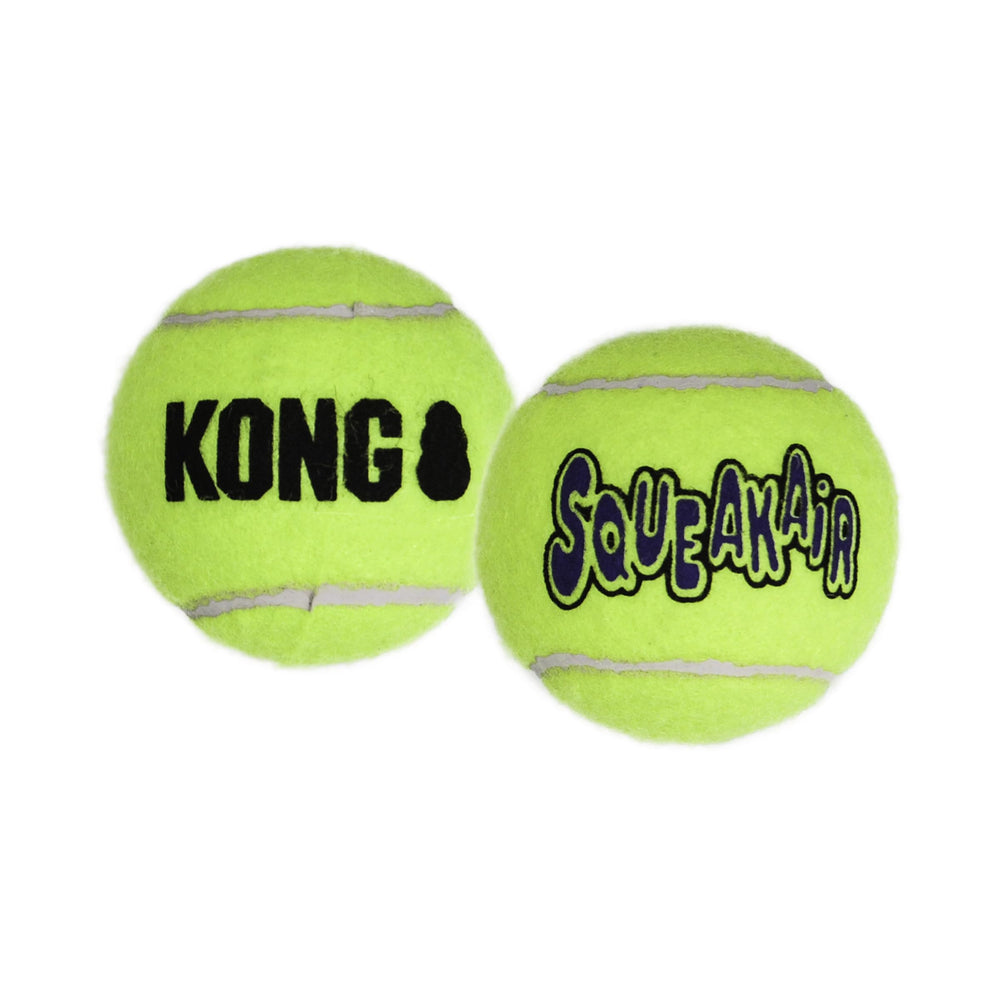 KONG Air Dog SqueakAir, juguete confiable para perros que aman perseguir y buscar.