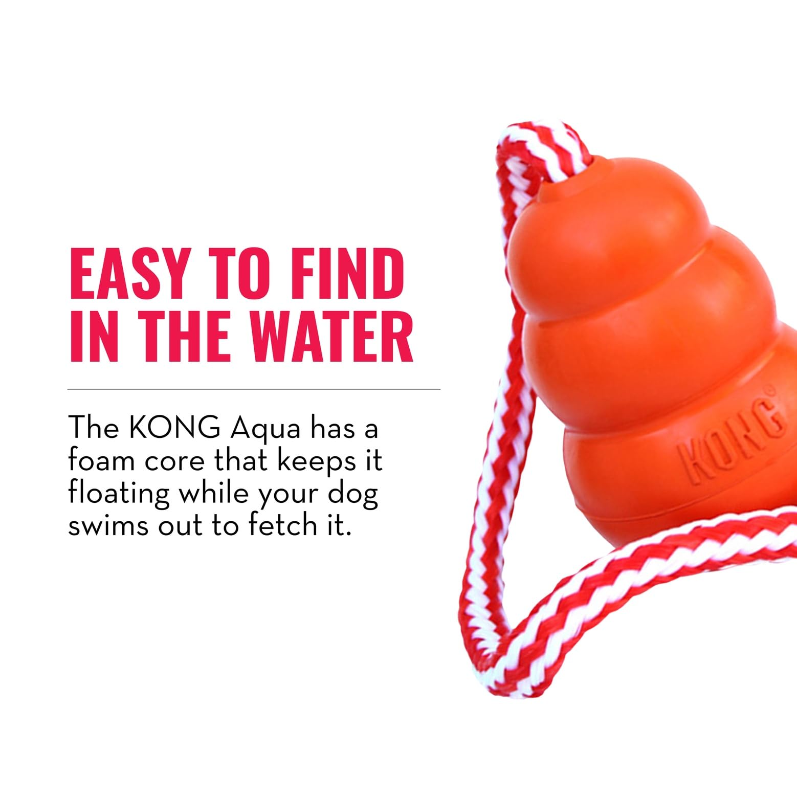 KONG Aqua entrenamiento-natacion, perfecto para practicar búsqueda y ejercicio acuático