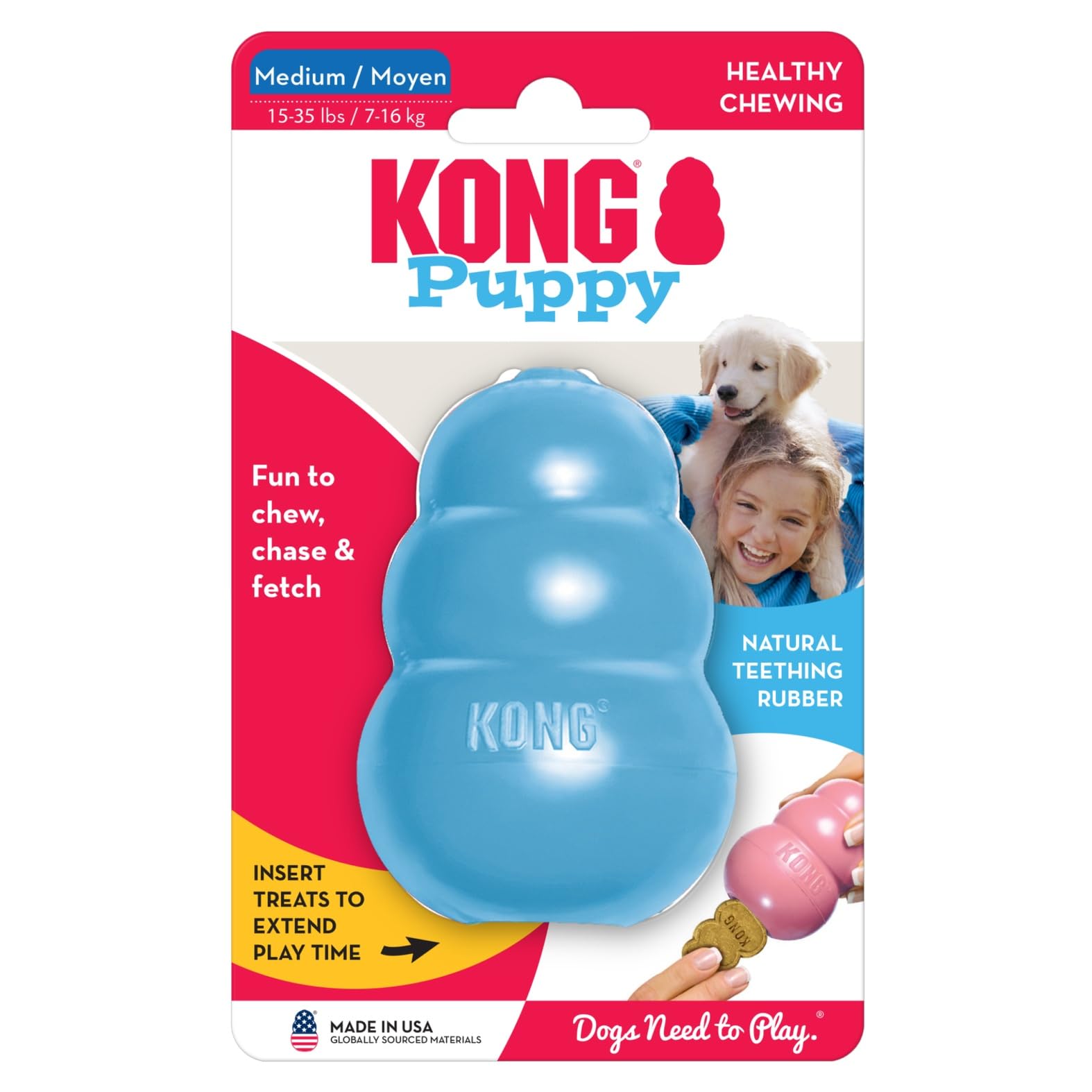 KONG Cachorro para entrenamiento y socialización en casa.
