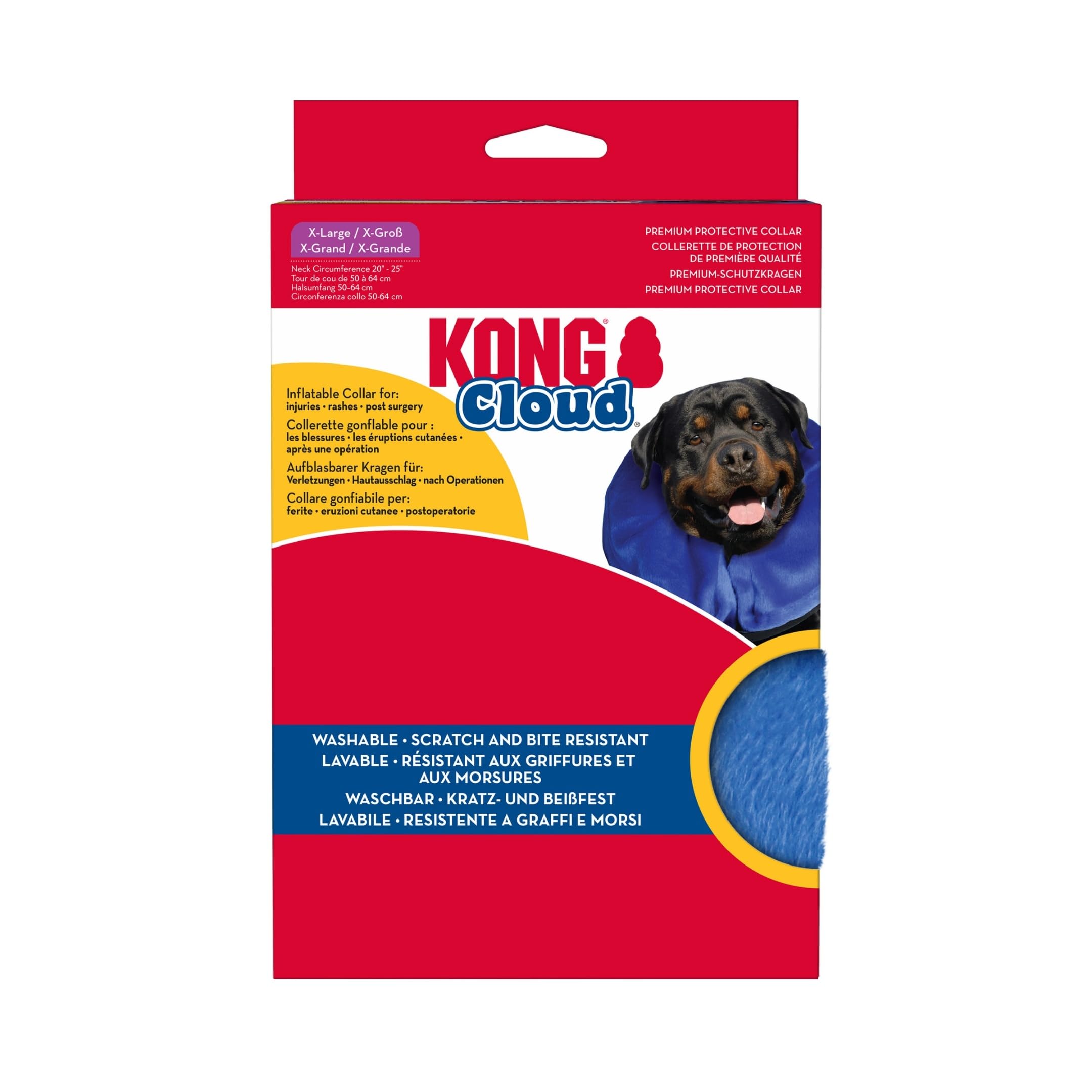 KONG Cloud E-Collar: uso diario cómodo tras procedimientos menores.
