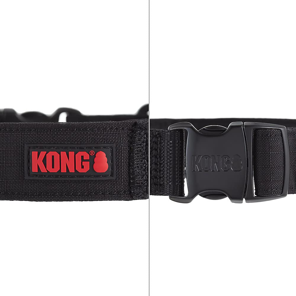 KONG collar con anilla D-ring metálica para durabilidad y seguridad