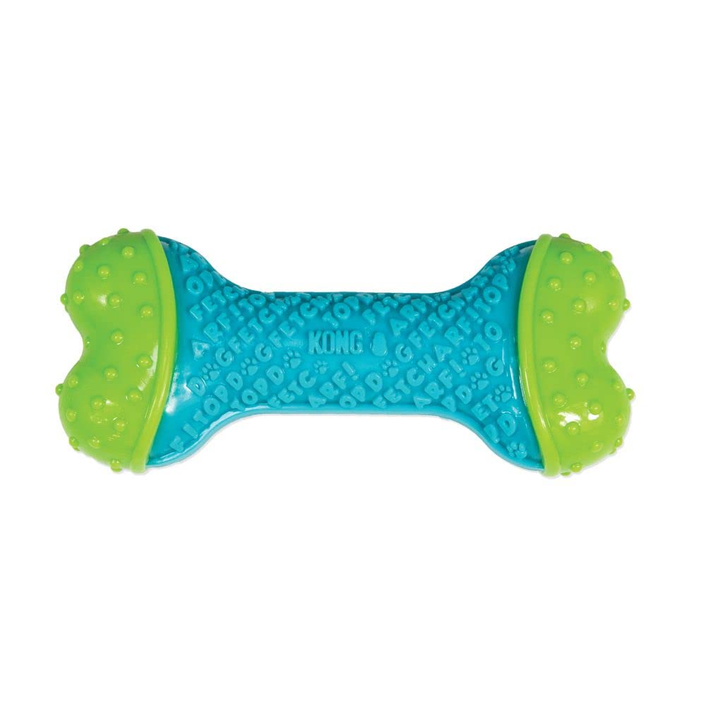 KONG CoreStrength con textura dental para limpieza de dientes durante la masticación.