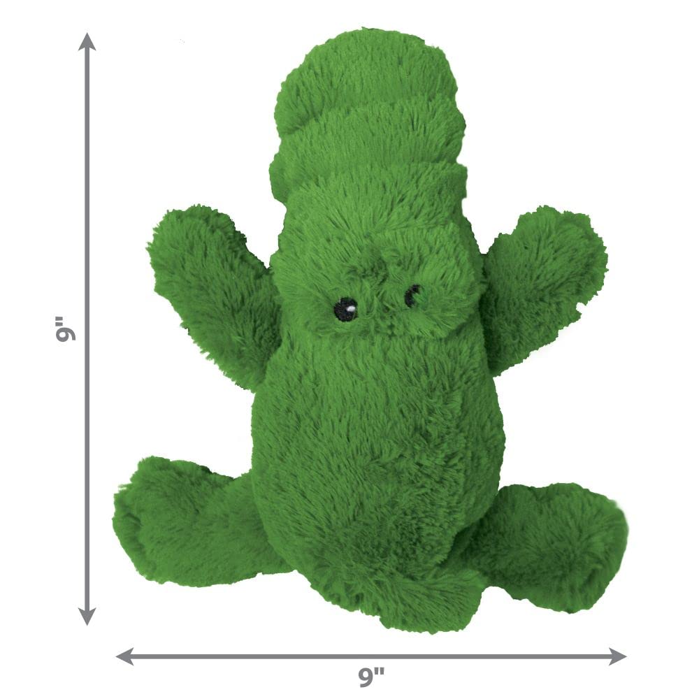 KONG Cozie Ali Alligator, doble capa resistente para mordidas y juego repetido.