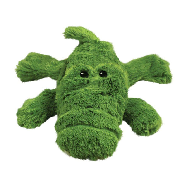 KONG Cozie Ali Alligator, enfoque en abrazos interiores para confort y juego suave.