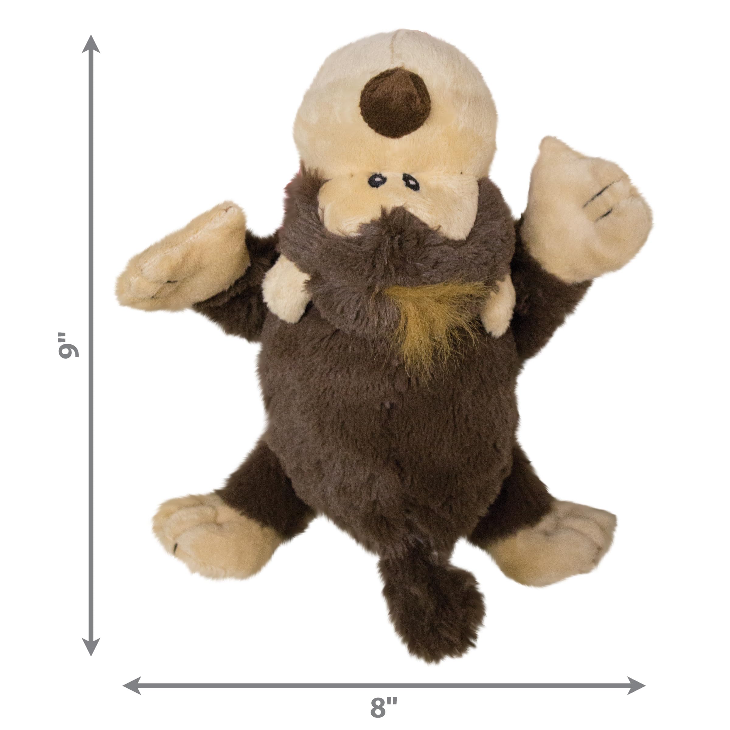 Juguete KONG Cozie para perros medianos con zorro suave para juego entusiasta.