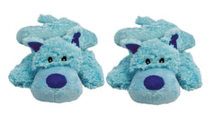 KONG Cozie, juguetes de peluche en paquete de 2 para perros medianos, ideal para juego suave y siestas.