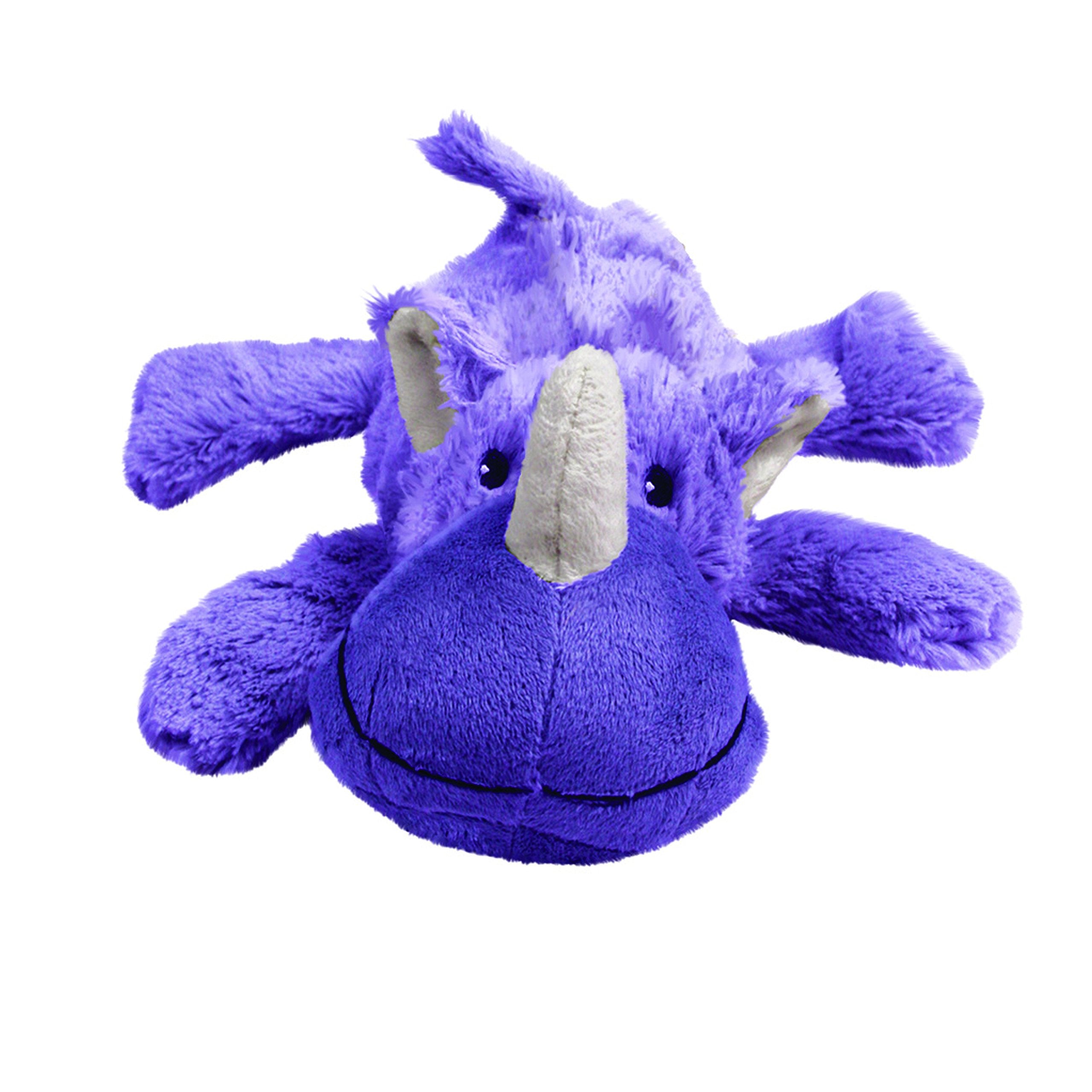 KONG Cozie Rosie Rhino, uso en interiores ideal para juegos tranquilos.