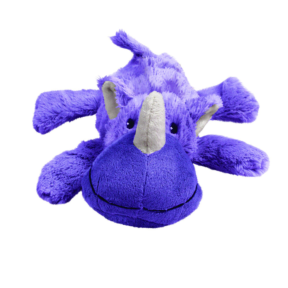 KONG Cozie Rosie Rhino, uso en interiores ideal para juegos tranquilos.