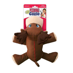 KONG Cozie Ultra Max Moose con costuras reforzadas para mayor durabilidad en juegos intensos.