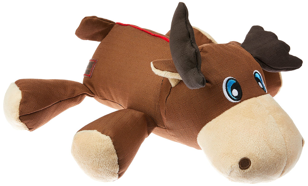 KONG Cozie Ultra Max Moose emite sonidos internos que estimulan la interacción durante las sesiones de juego.