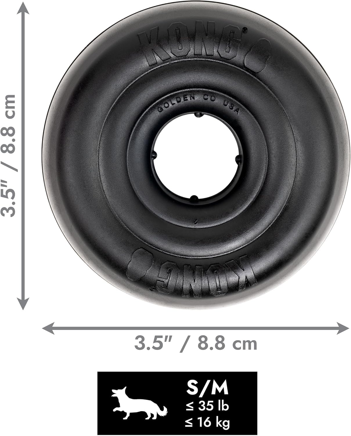 KONG Extreme Donut: limpieza-dientes suave durante el juego diario