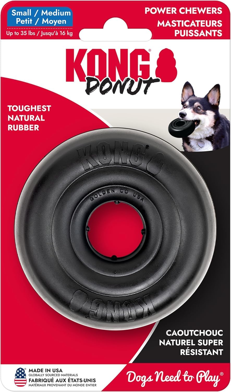 KONG Extreme Donut: mordedor-duradero para perros activos con mordidas intensas