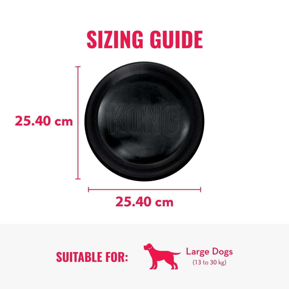 KONG Extreme Flyer, juego exterior para perros grandes, mejora la experiencia de buscar y traer.