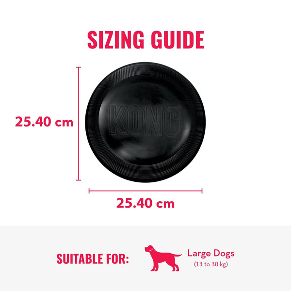 KONG Extreme Flyer, juego exterior para perros grandes, mejora la experiencia de buscar y traer.