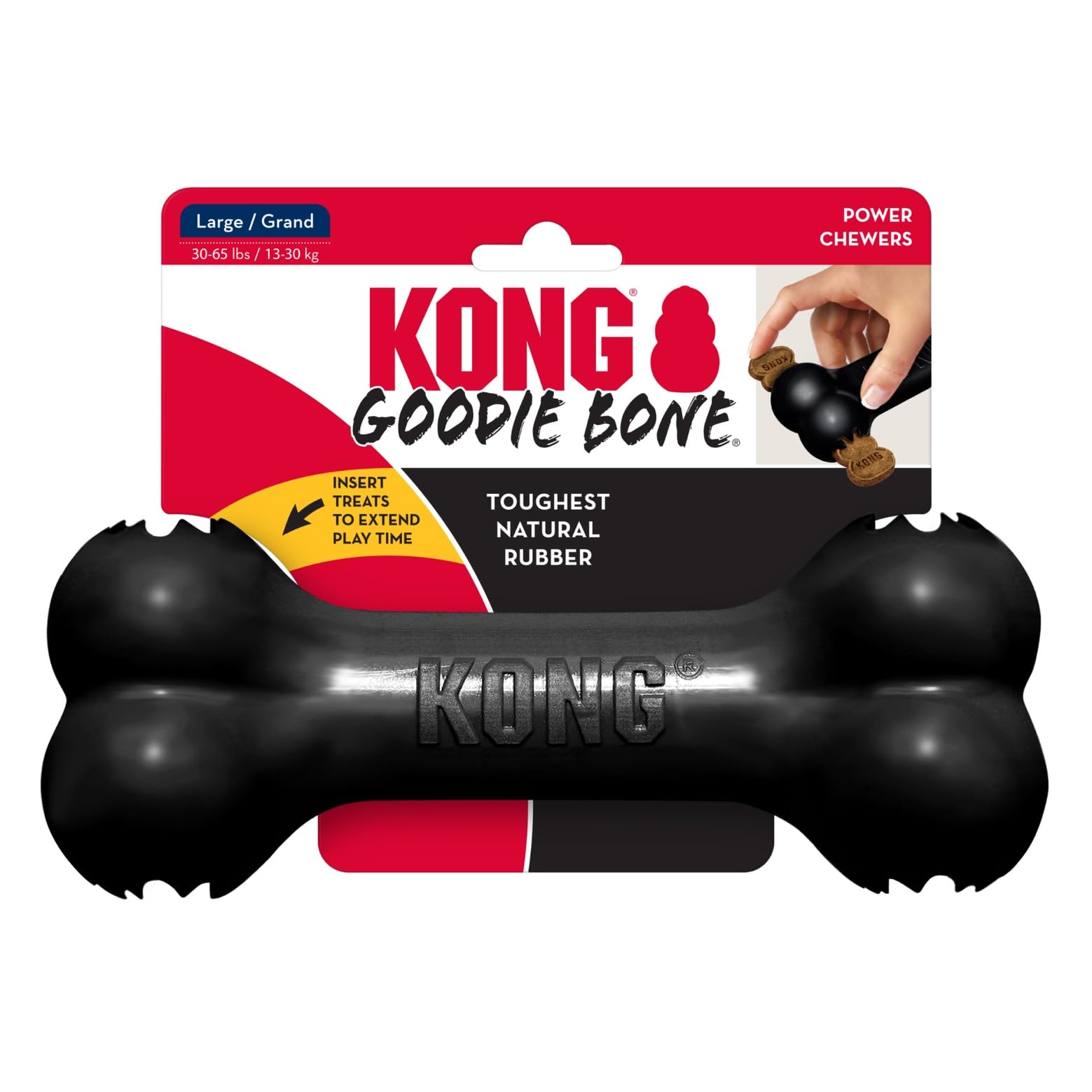 KONG Extreme Goodie Bone ofrece garantia de satisfaccion