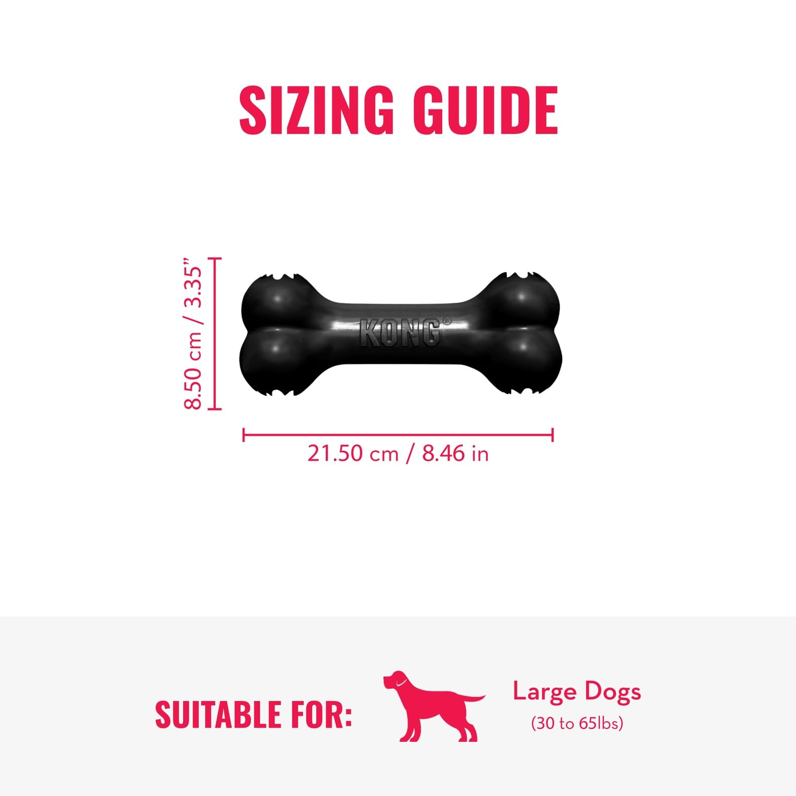 KONG Extreme Goodie Bone relleno con premios para perro