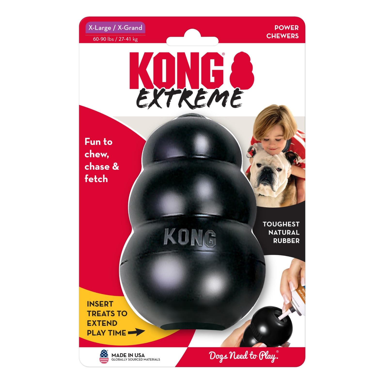 KONG Extreme: recomendado por veterinarios y adiestradores para perros grandes.