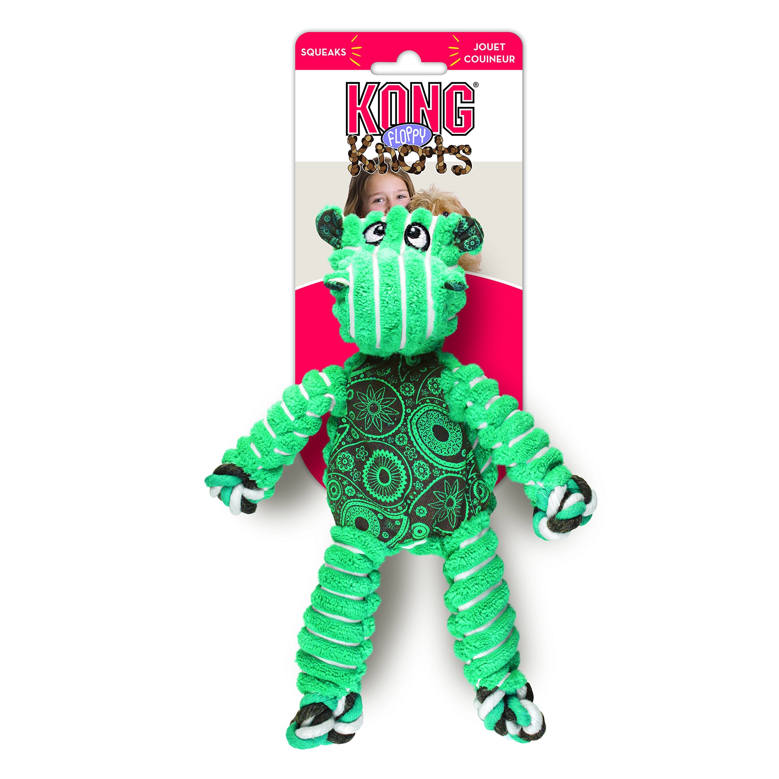 KONG Floppy Knots: relleno mínimo para menos desorden y limpieza más fácil.